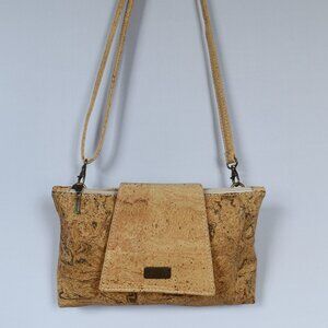 Cork Crossbody bag purse, Natural, Eco-friendly, Tan Unique Gift Idea